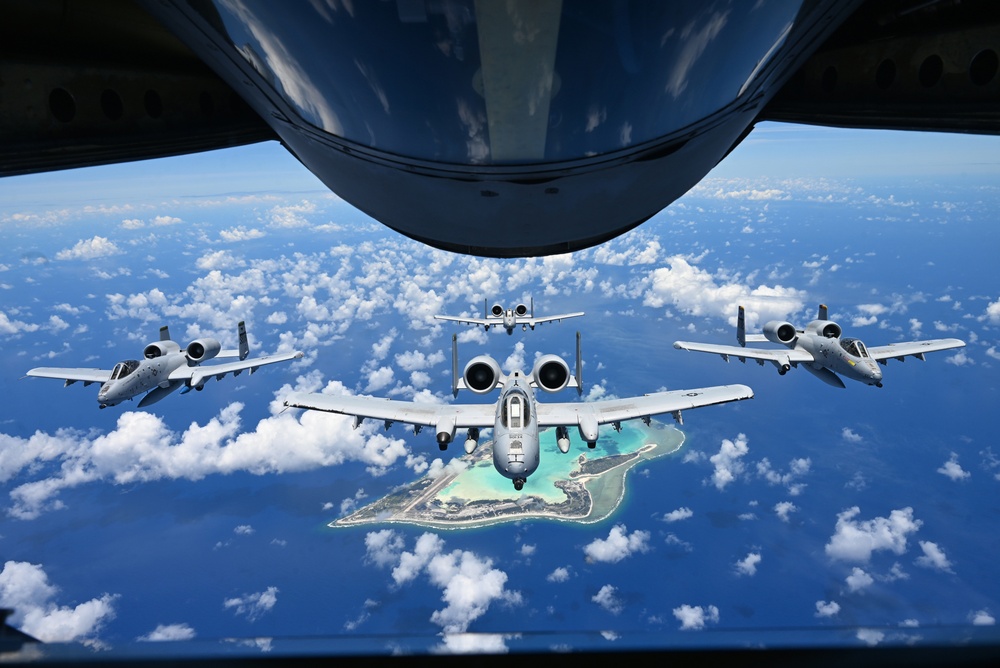 506th EARS Refuel A-10s across the Pacific