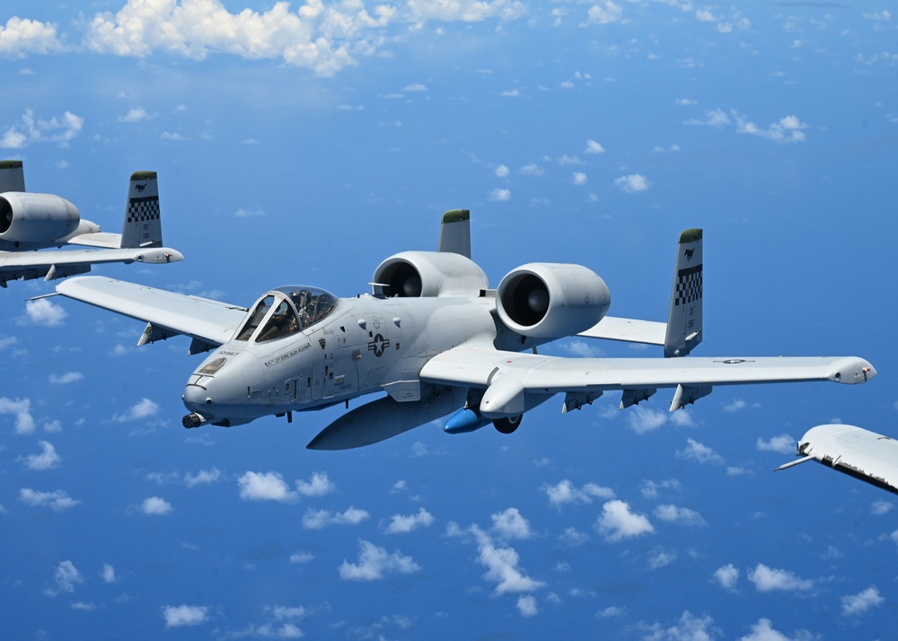 506th EARS Refuel A-10s across the Pacific