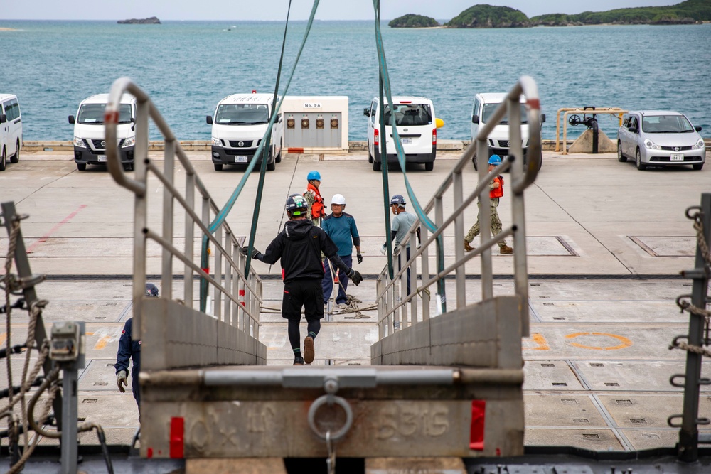 USS Preble Departs Okinawa Japan