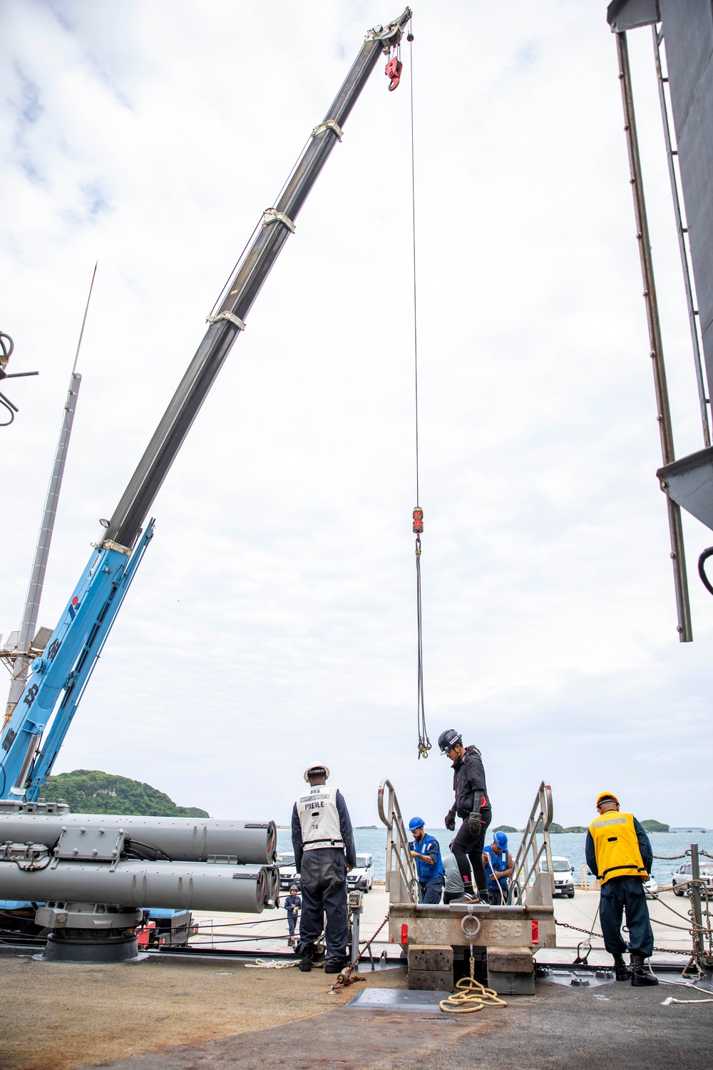 USS Preble Departs Okinawa Japan