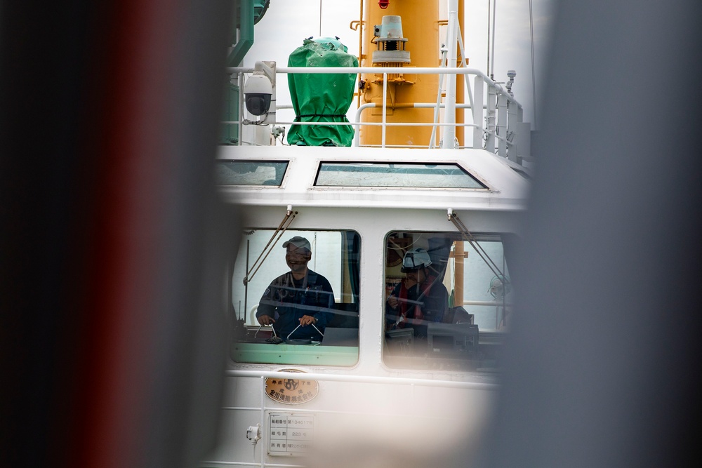 USS Preble Departs Okinawa Japan