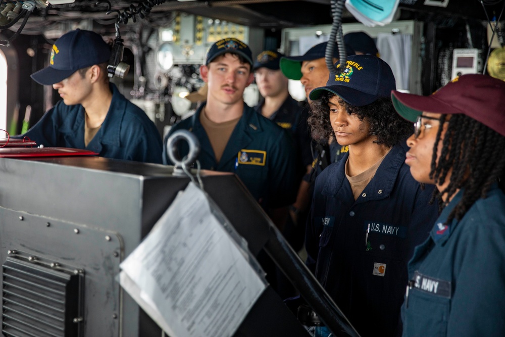 USS Preble Departs Okinawa Japan