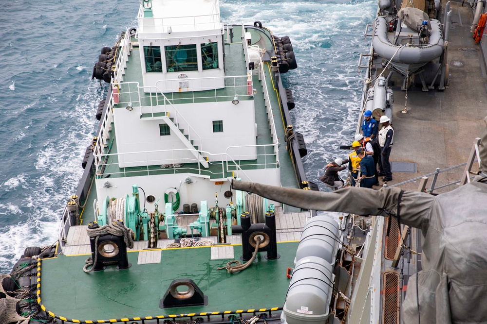 USS Preble Departs Okinawa Japan