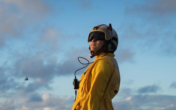 Coast Guard Cutter Harriet Lane Performs joint flight operations with French Navy off the coast of Tahiti