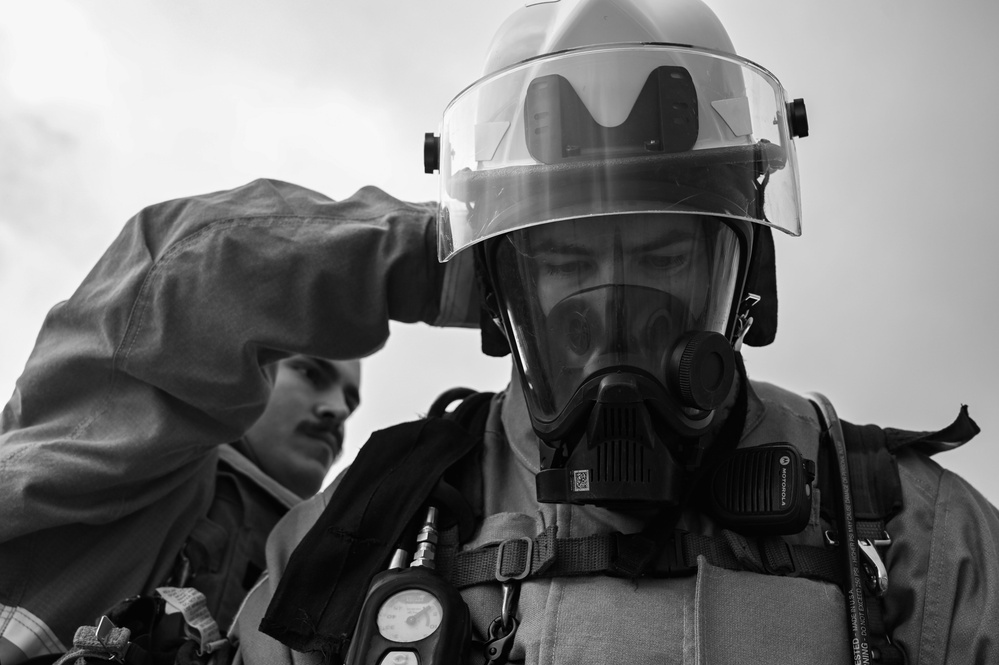 36 CES conducts annual structural live fire training