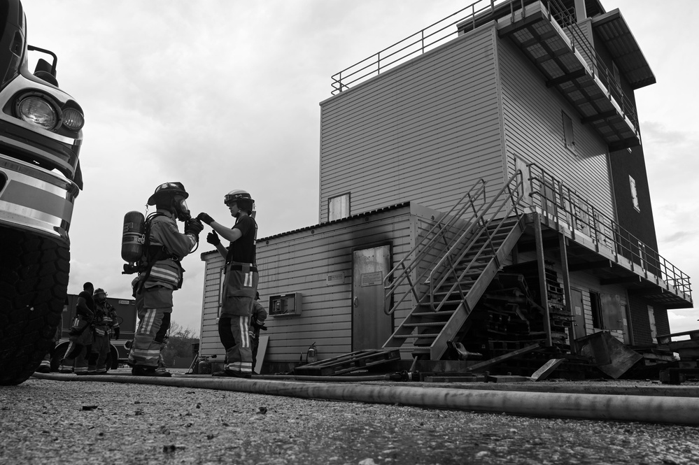 36 CES conducts annual structural live fire training