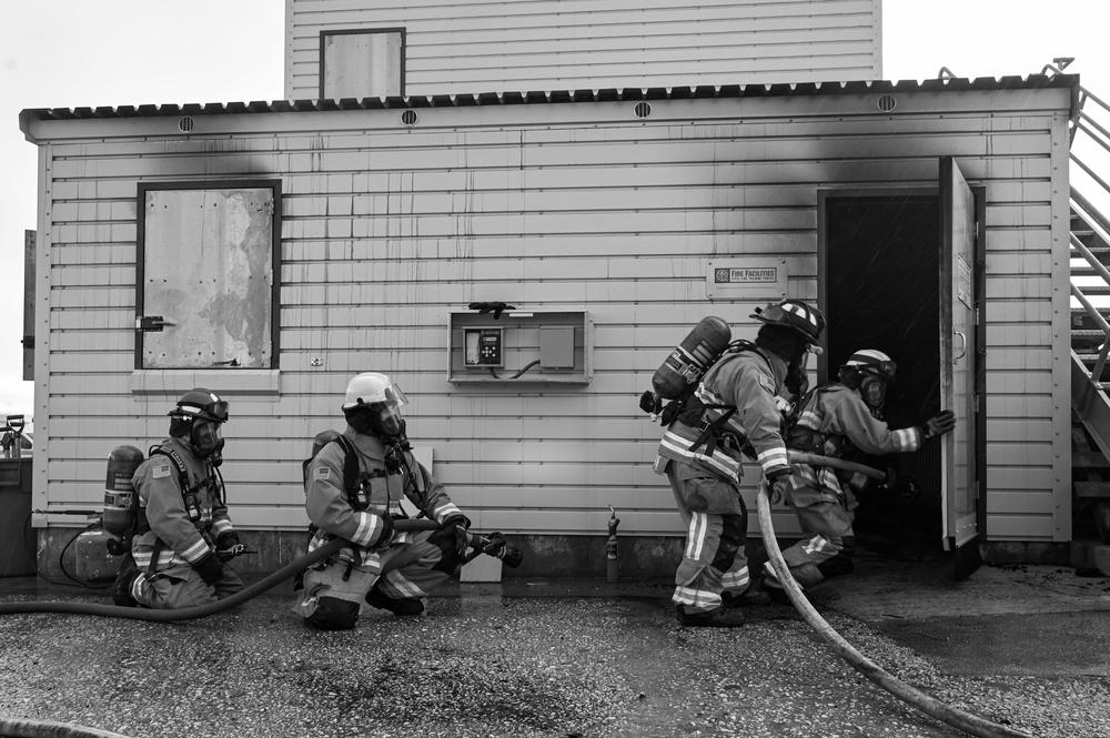 36 CES conducts annual structural live fire training