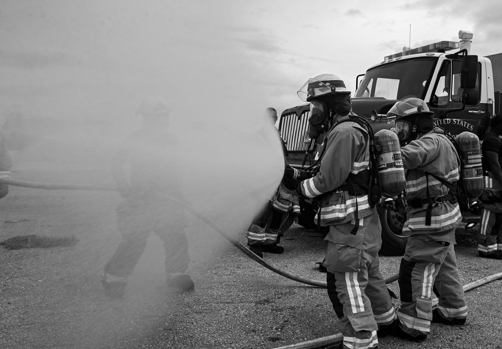36 CES conducts annual structural live fire training