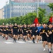 U.S. Soldiers celebrate KATUSA Friendship Week with an 8th Army Run.