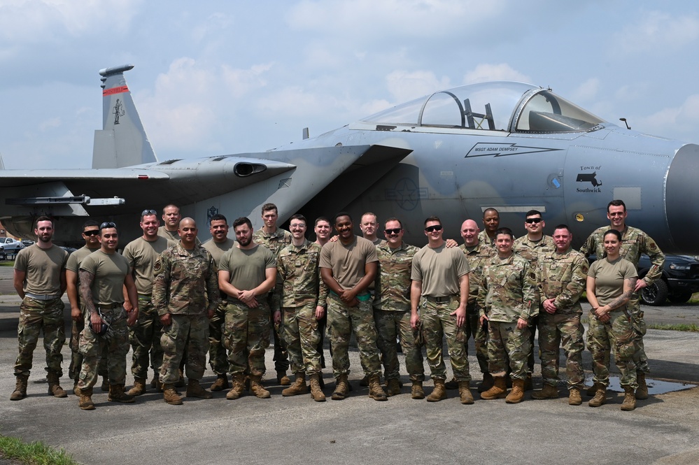 104th Fighter Wing conducts annual CDDAR training during a joint exercise with multiple units from across the Northeast