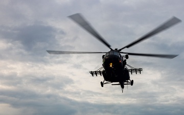 Polish Mi-17 Helicopter Pilots Conduct Deck Landing Qualifications During BALTOPS 25