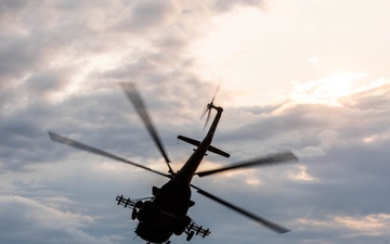 Polish Mi-17 Helicopter Pilots Conduct Deck Landing Qualifications During BALTOPS 25
