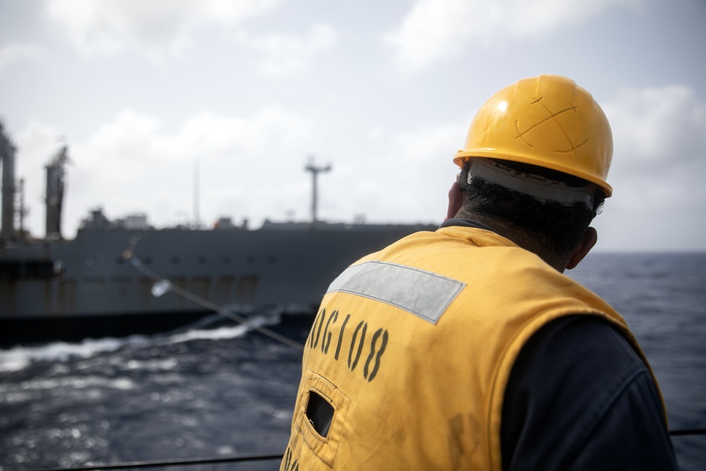 USS Wayne E. Meyer conducts operations in the U.S. Central Command area of responsibility as part of the Carl Vinson Carrier Strike Group