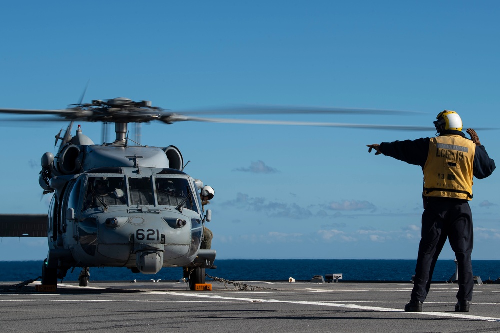 USS Blue Ridge Flight Up Ops