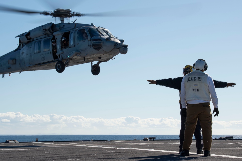 USS Blue Ridge Flight Ops