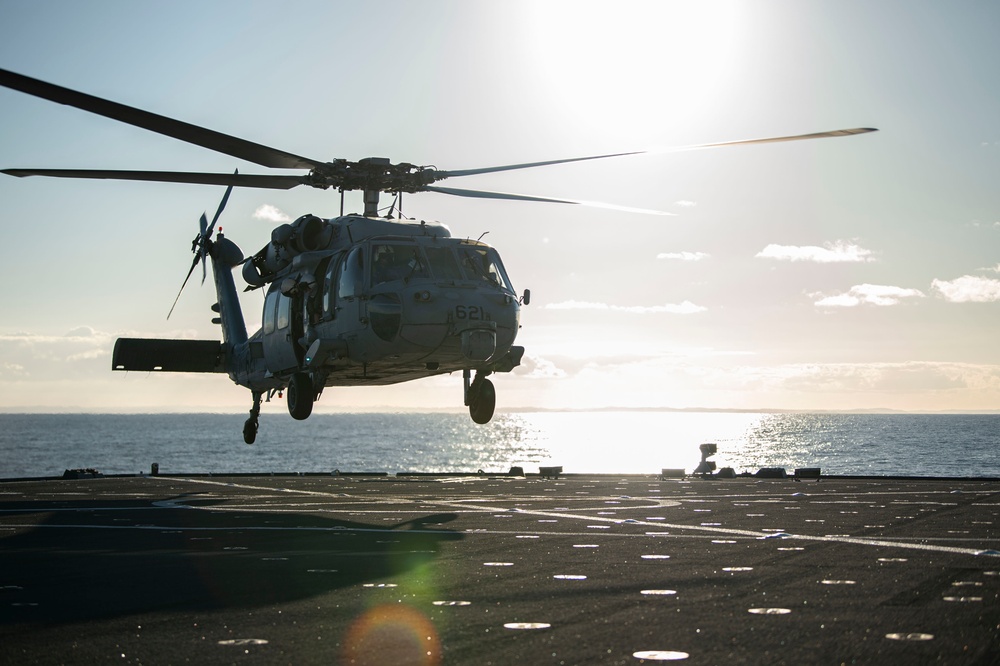 USS Blue Ridge Flight Ops