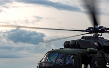 Polish Mi-17 Helicopter Pilots Conduct Deck Landing Qualifications During BALTOPS 25