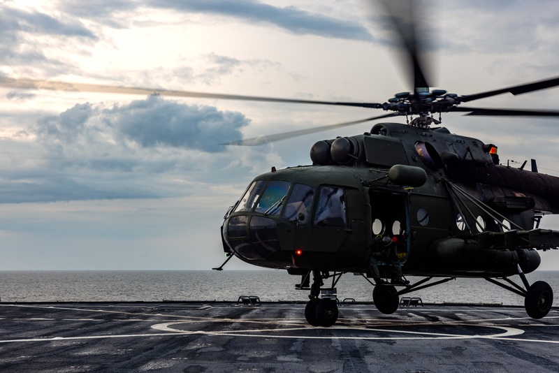 Polish Mi-17 Helicopter Pilots Conduct Deck Landing Qualifications During BALTOPS 25