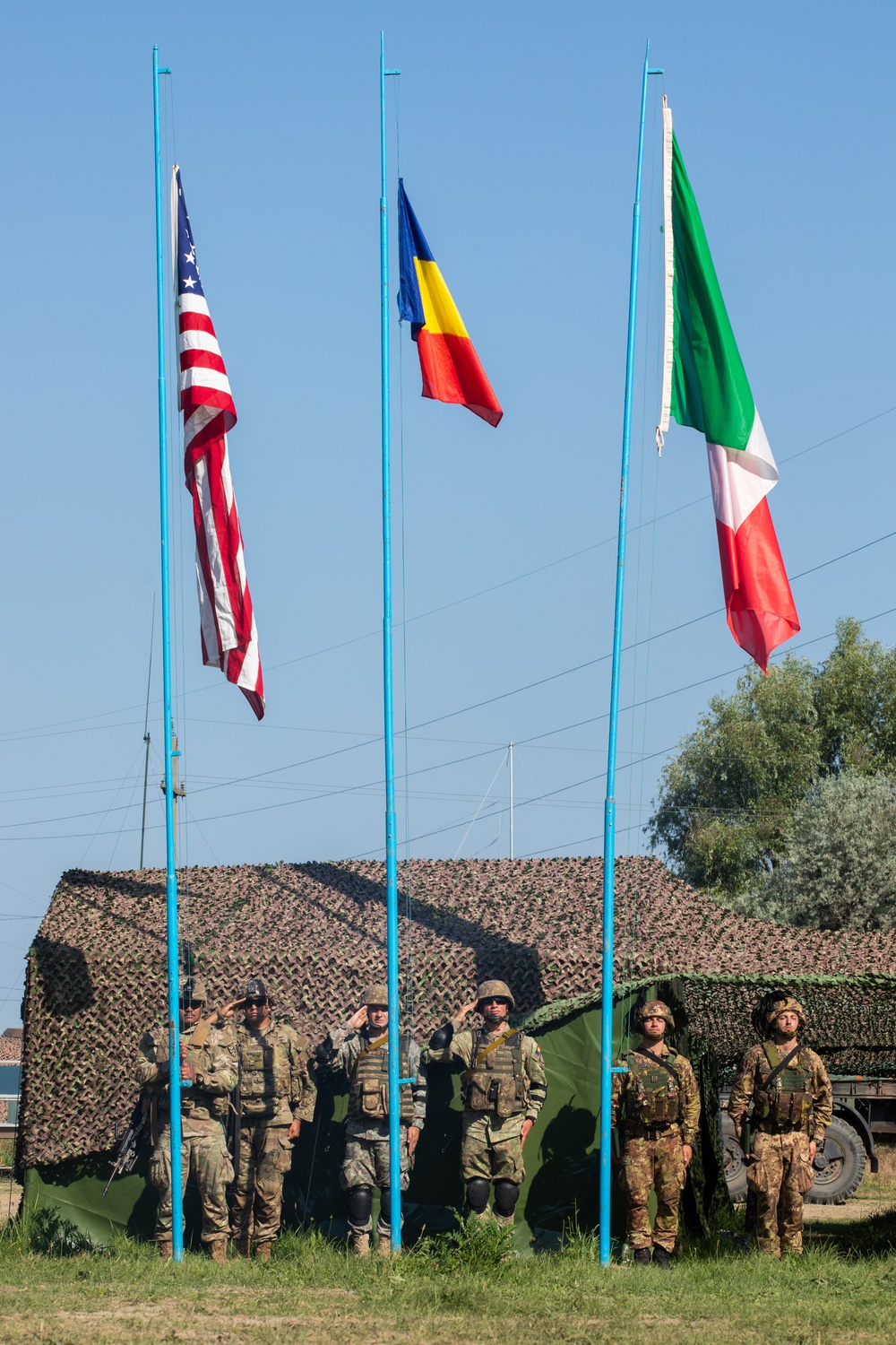 7th Engineer Brigade Participate in the Opening Ceremony of Saber Guardian 25