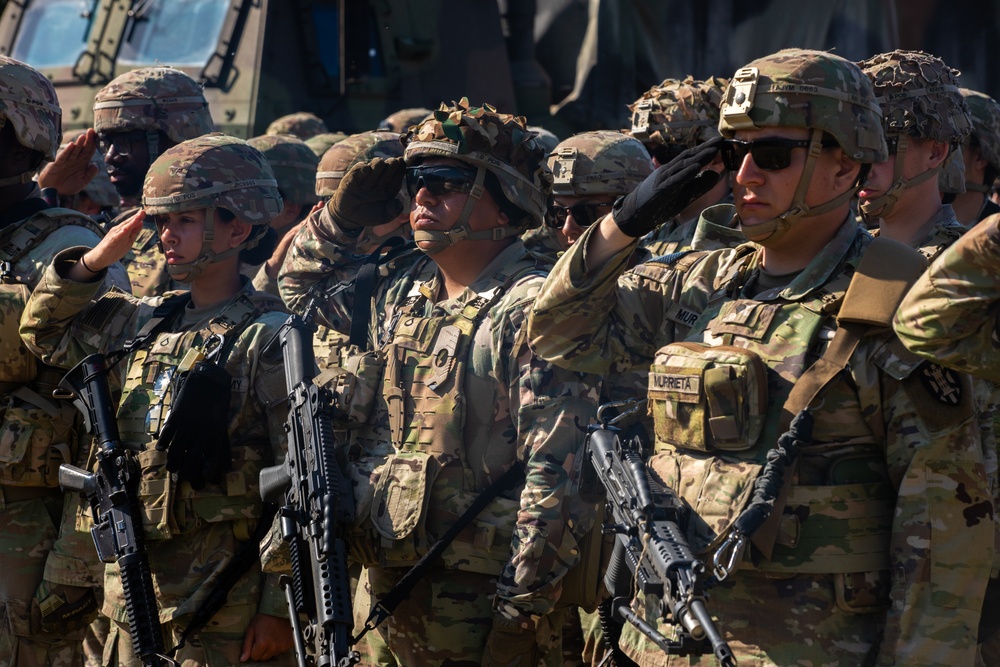 7th Engineer Brigade Participate in the Opening Ceremony of Saber Guardian 25