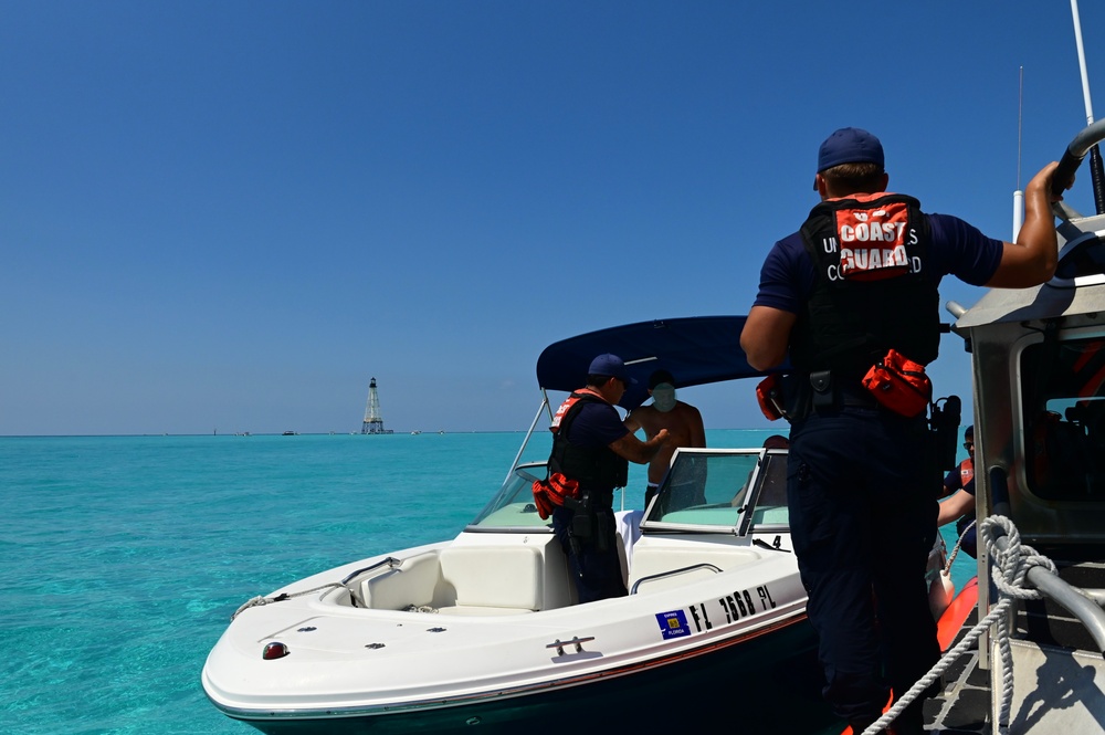Station Islamorada crew members recreational boarding