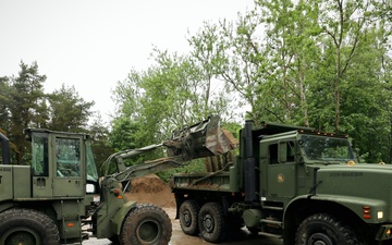 Allied Engineers Reinforce Baltic Shoreline During BALTOPS 2025
