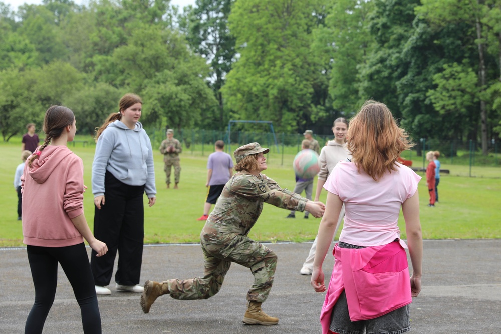U.S. Civil Affairs team visits local Latvian School to discuss U.S. and NATO