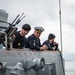 Estonian minehunter Sakala receives a refueling at sea during BALTOPS 25