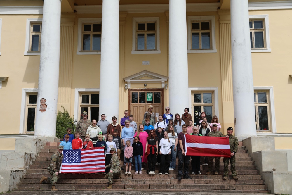U.S. Civil Affairs team visits local Latvian School to discuss U.S. and NATO