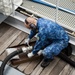 Estonian minehunter Sakala receives a refueling at sea during BALTOPS 25