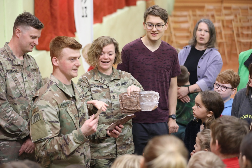 U.S. Civil Affairs team visits local Latvian School to discuss U.S. and NATO