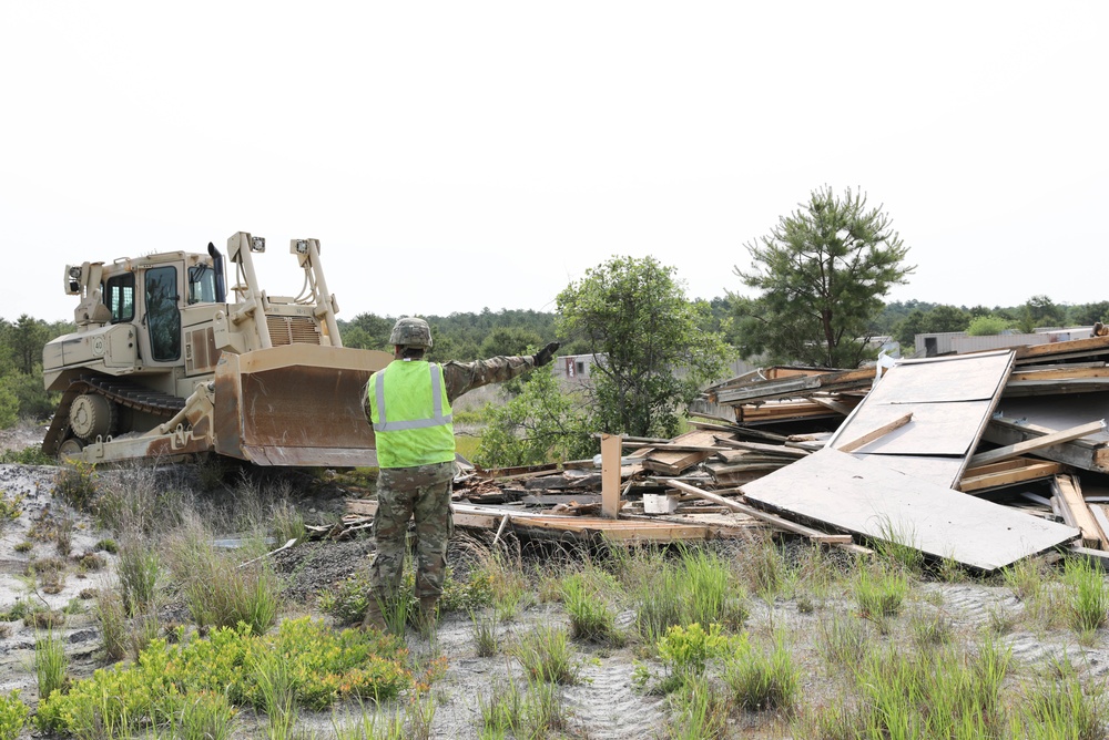QLLEX supports Fort Dix Range Control with demolition of training aids