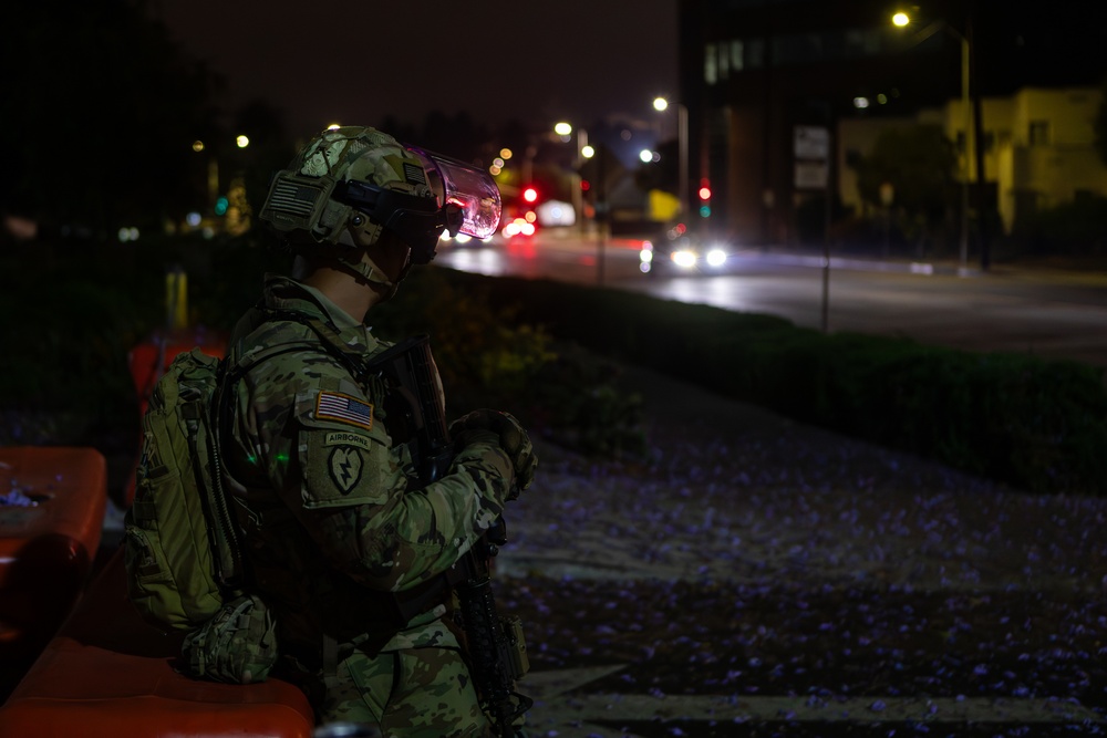 U.S. Northern Command support to protect federal personnel and property in Los Angeles