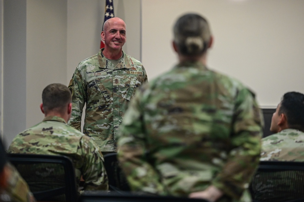 CMSAF Flosi engages with Airmen across Herk Nation