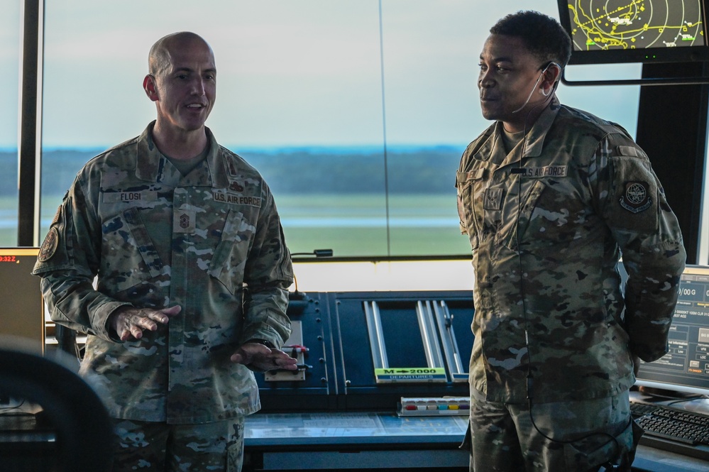 CMSAF Flosi engages with Airmen across Herk Nation
