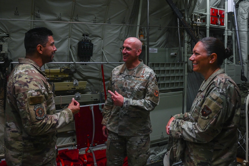 CMSAF Flosi engages with Airmen across Herk Nation