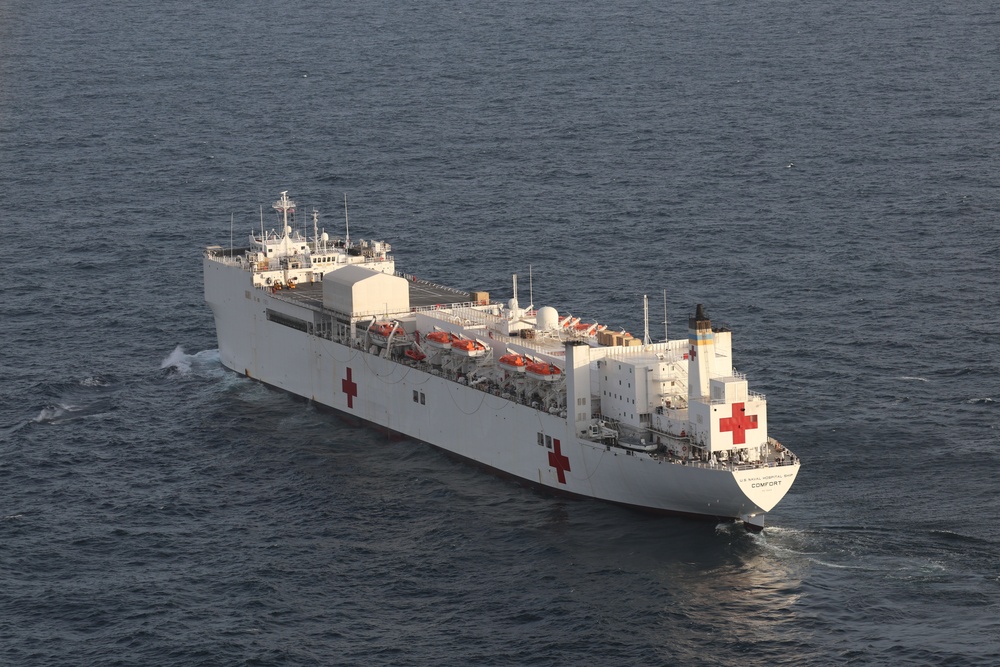 USNS Comfort Transits Caribbean
