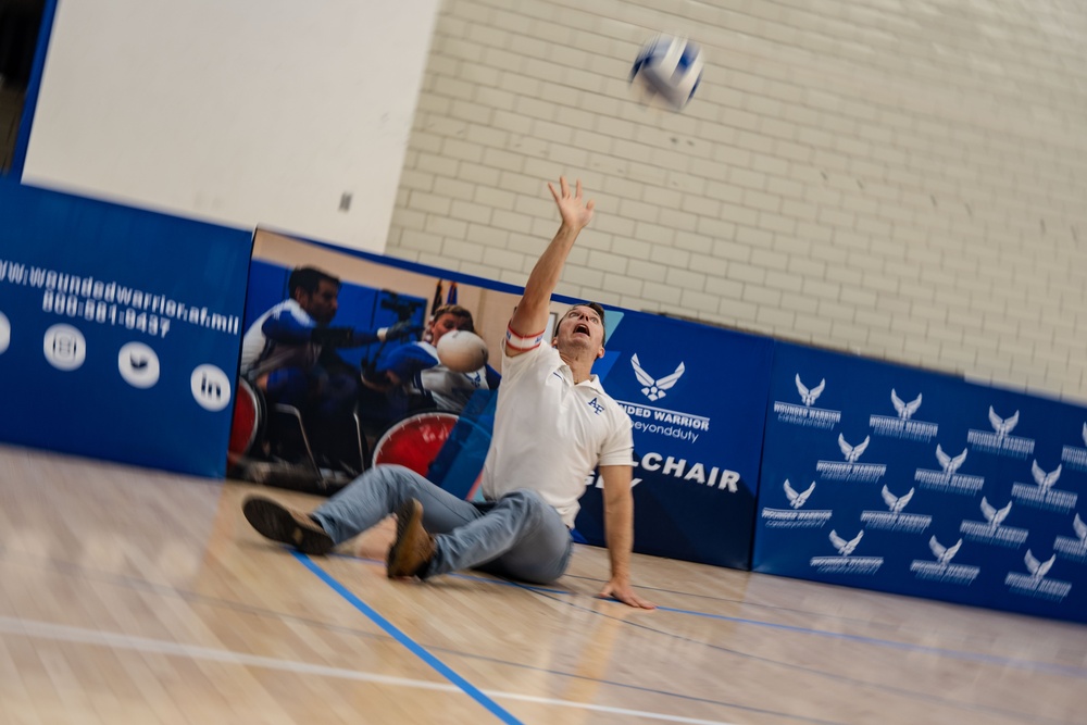 Air Force veterans learn adaptive sports at an Air Force Wounded Warrior care event