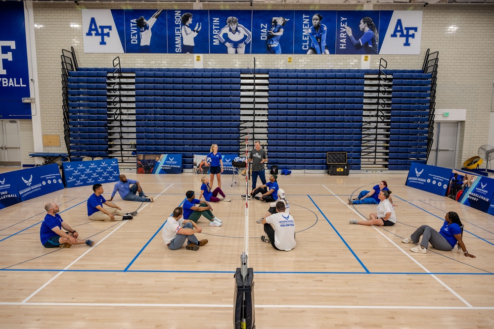 Air Force veterans learn adaptive sports at an Air Force Wounded Warrior care event