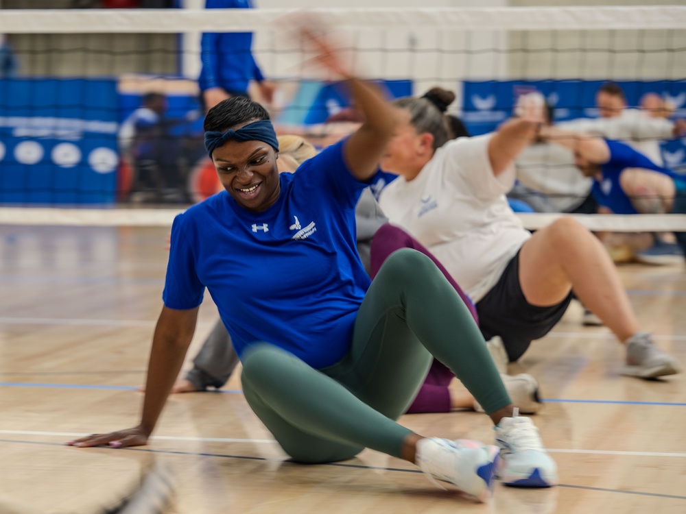 Air Force veterans learn adaptive sports at an Air Force Wounded Warrior care event