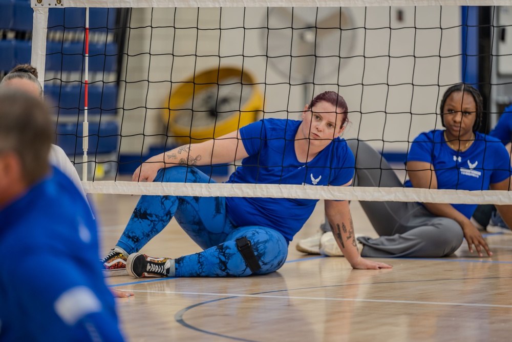 Air Force veterans learn adaptive sports at an Air Force Wounded Warrior care event