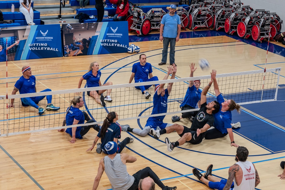 Air Force Wounded Warriors train in preparation for Warrior Games