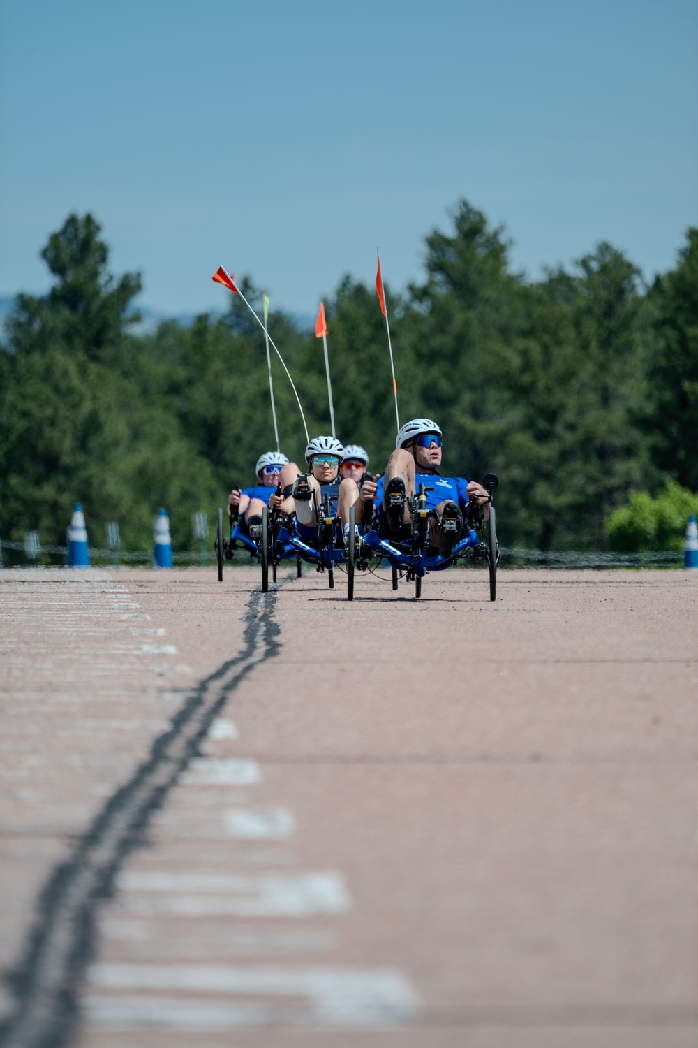 Air Force Wounded Warriors train in preparation for Warrior Games