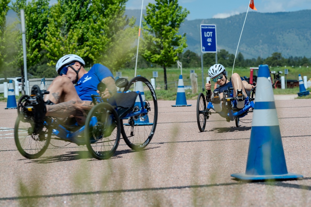Air Force Wounded Warriors train in preparation for Warrior Games