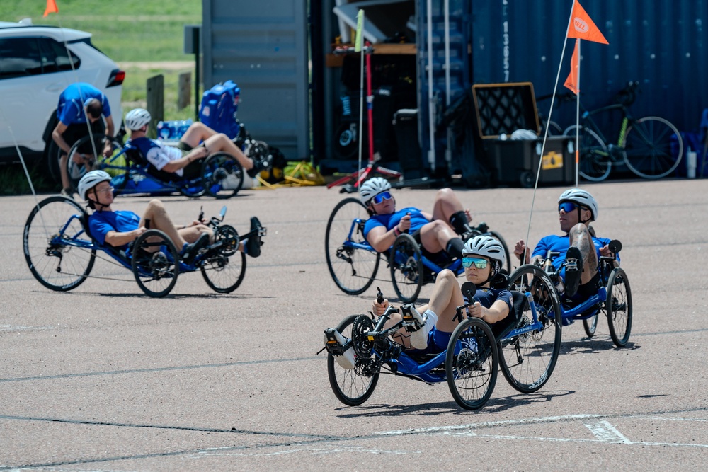 Air Force Wounded Warriors train in preparation for Warrior Games