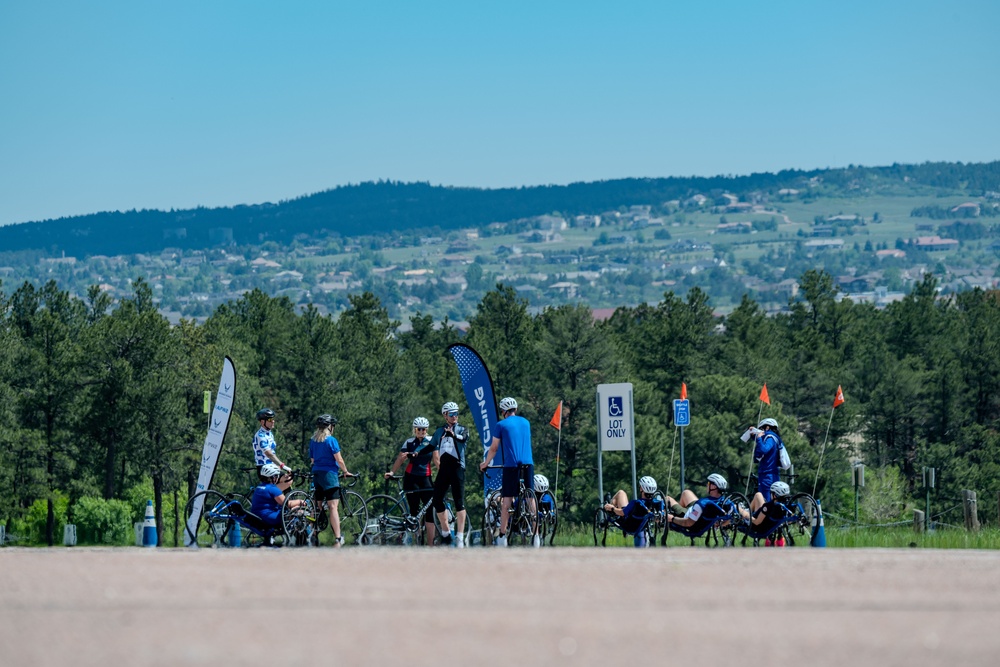 Air Force Wounded Warriors train in preparation for Warrior Games
