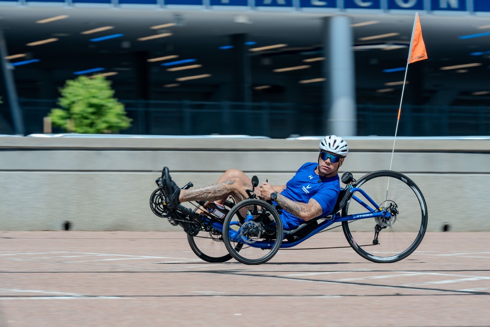 Air Force Wounded Warriors train in preparation for Warrior Games
