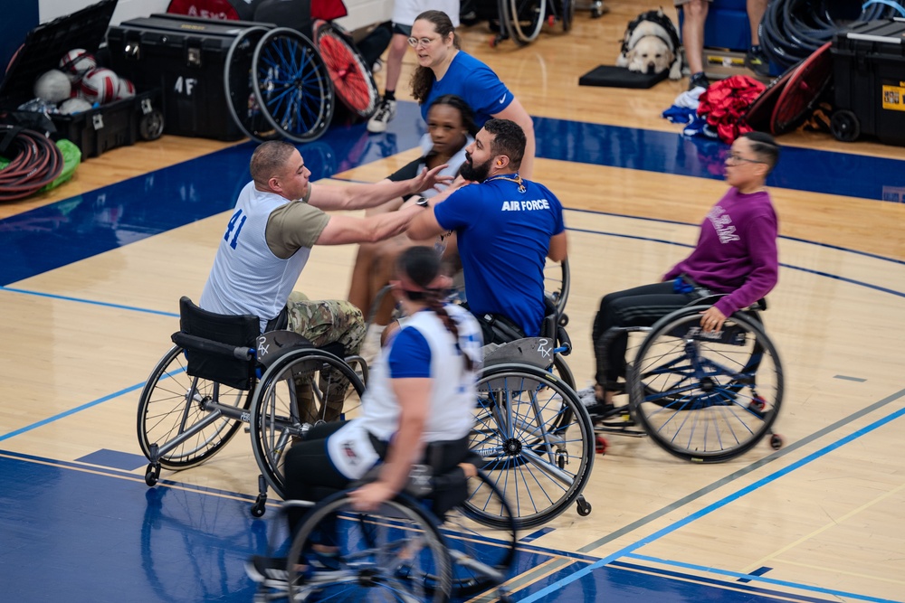 Air Force Wounded Warriors try out adaptive sports at AFW2 CARE event