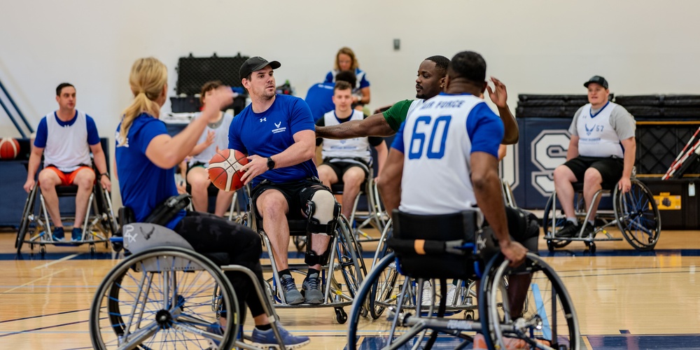 Air Force Wounded Warriors try out adaptive sports at AFW2 CARE event