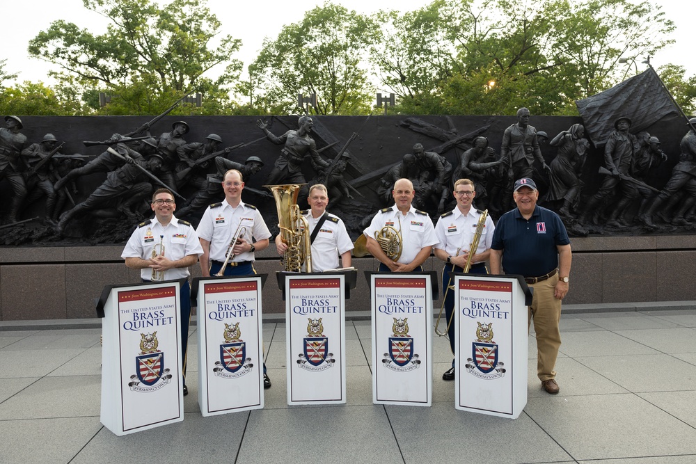 Army Brass Quintet plays at World War I Memorial
